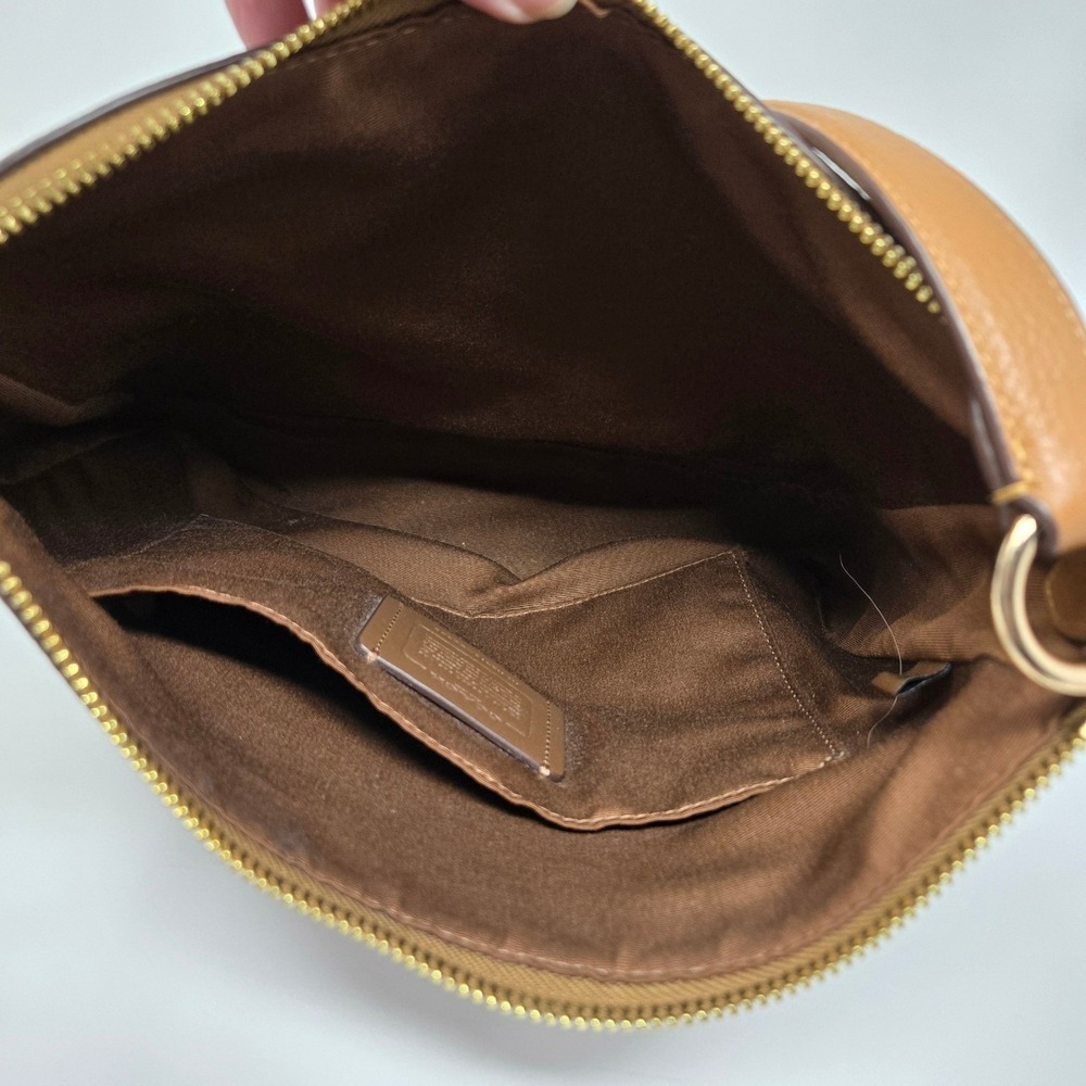 Coach Jules Hobo Bag Women Medium Brown Excellent Pebble Leather CU960 - Picture 6 of 8